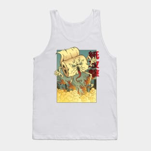 Japanese Toilet Paper Monster Tank Top